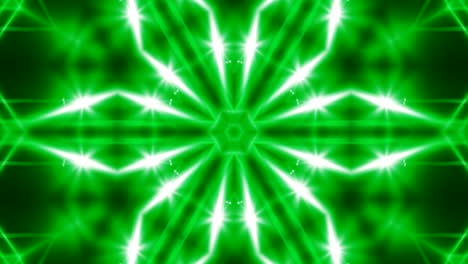 abstract background with vj fractal green kaleidoscopic. 3d rendering digital backdrop