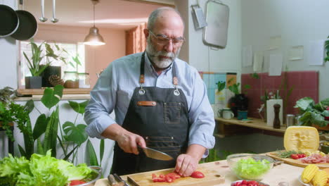 man preparing food in the kitchen