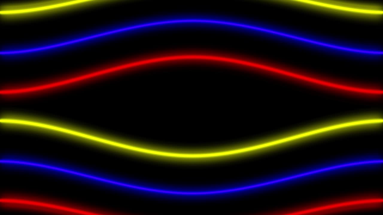 Neon line illumination animation motion graphics