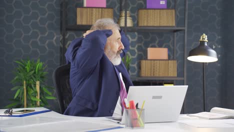 businessman having a nervous breakdown.