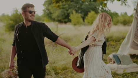 Joyful-Couple-Walking-And-Smiling-Outdoors-In-Summer-6