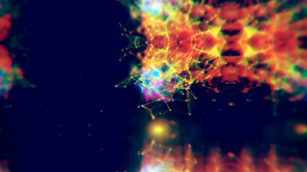 el fondo de partículas abstractas