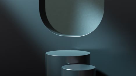 dark grey minimalist product display