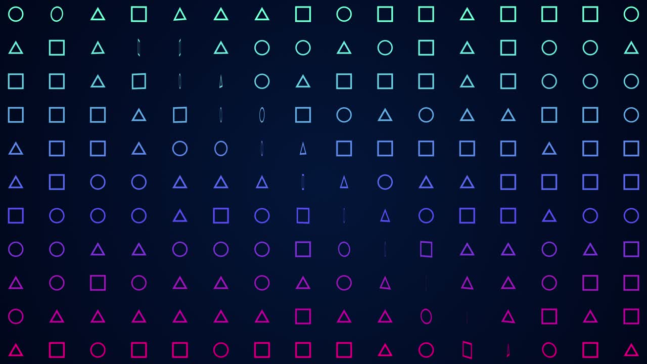 bucle sin costuras abstracto formas geométricas coloridas fondo