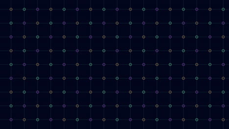 rings and dots pattern with neon color