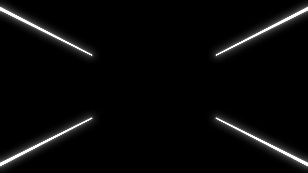 Abstact White line Grid Animation over Black Background