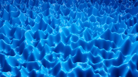 3d animation abstract background. blue liquid slowly moving.