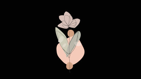 diseño floral abstracto