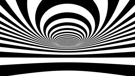 hypnotic motion with black and white rings