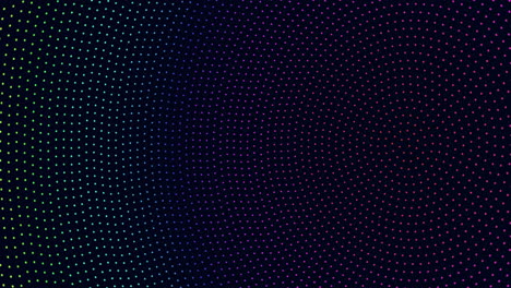 vibrant circular dot pattern on black background