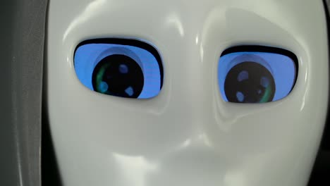 primer plano de los ojos de un robot