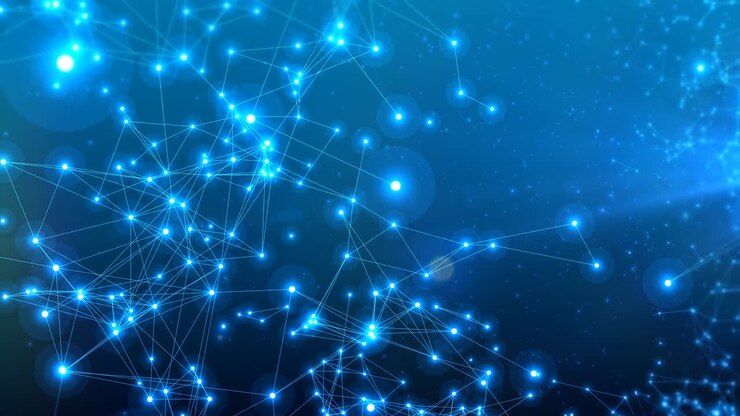Cyber abstract digital networking contacts and communication