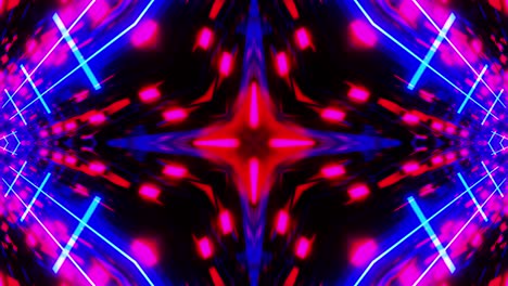 vj loop blue red neon kaleidoscope 009