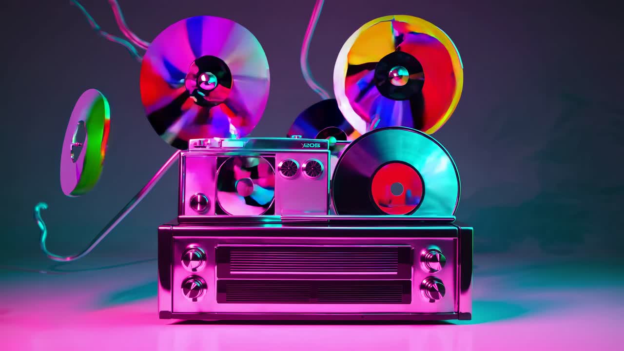 레트로 음악 비주얼라이저