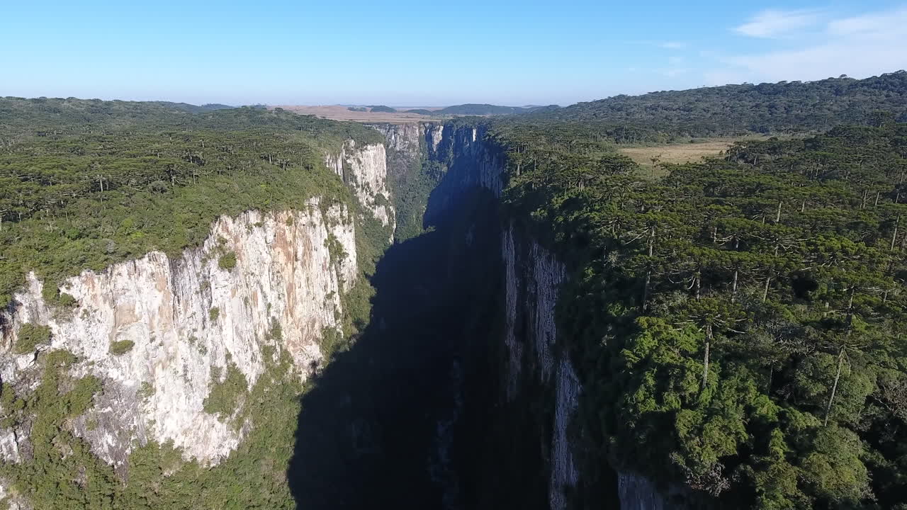 Aerial View of Itaimbezinho Canyon in Aparados da Serra National Park, Brazil