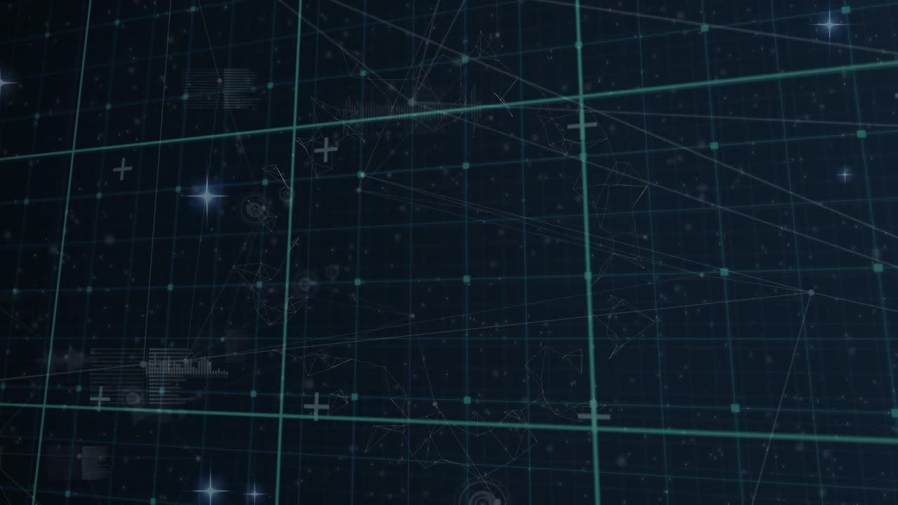 Animation network grid network in heart and particles in heart in heart grid particles grid particle