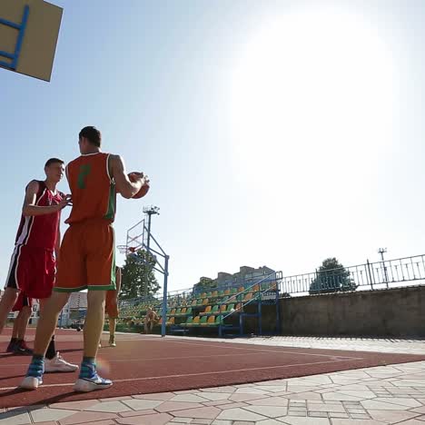 players training outdoors