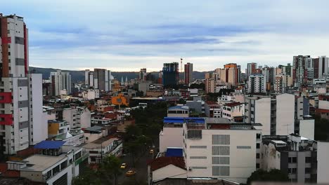 skyview hyperlapse of bucaramanga city