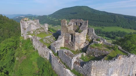 alt-bechburg castle is in holderbank of the canton of solothurn in switzerland