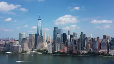 An-aerial-view-of-lower-Manhattan