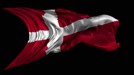 waving flag of denmark