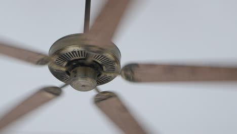 close-up of a ceiling fan