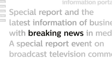 headline titles media with breaking news and information seamless loop animation