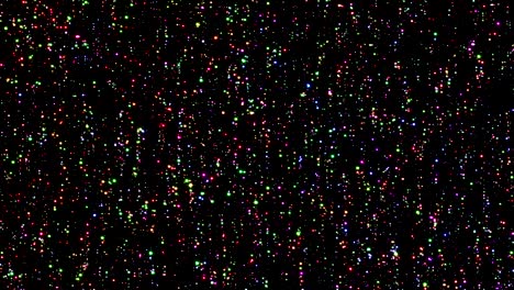 4k colorful glitter falling stars