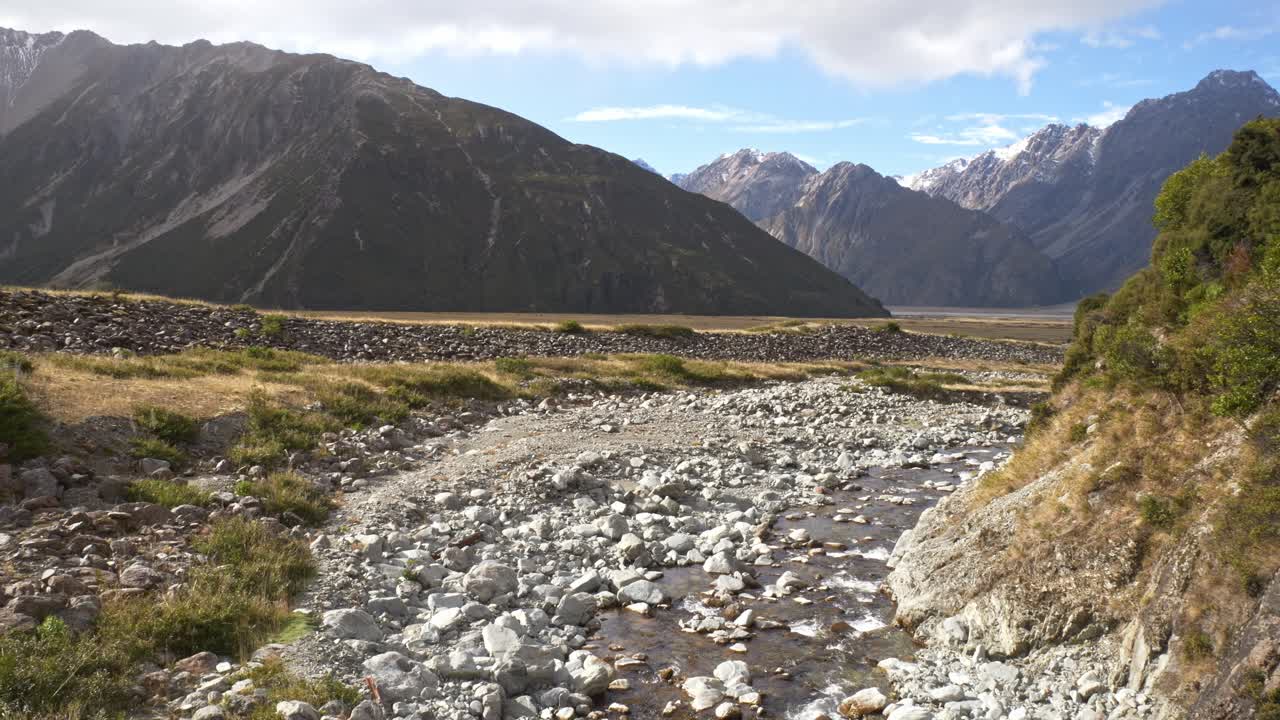 Red Tarns Track Hiking Trail In South Island, New Zealand - Wide Shot