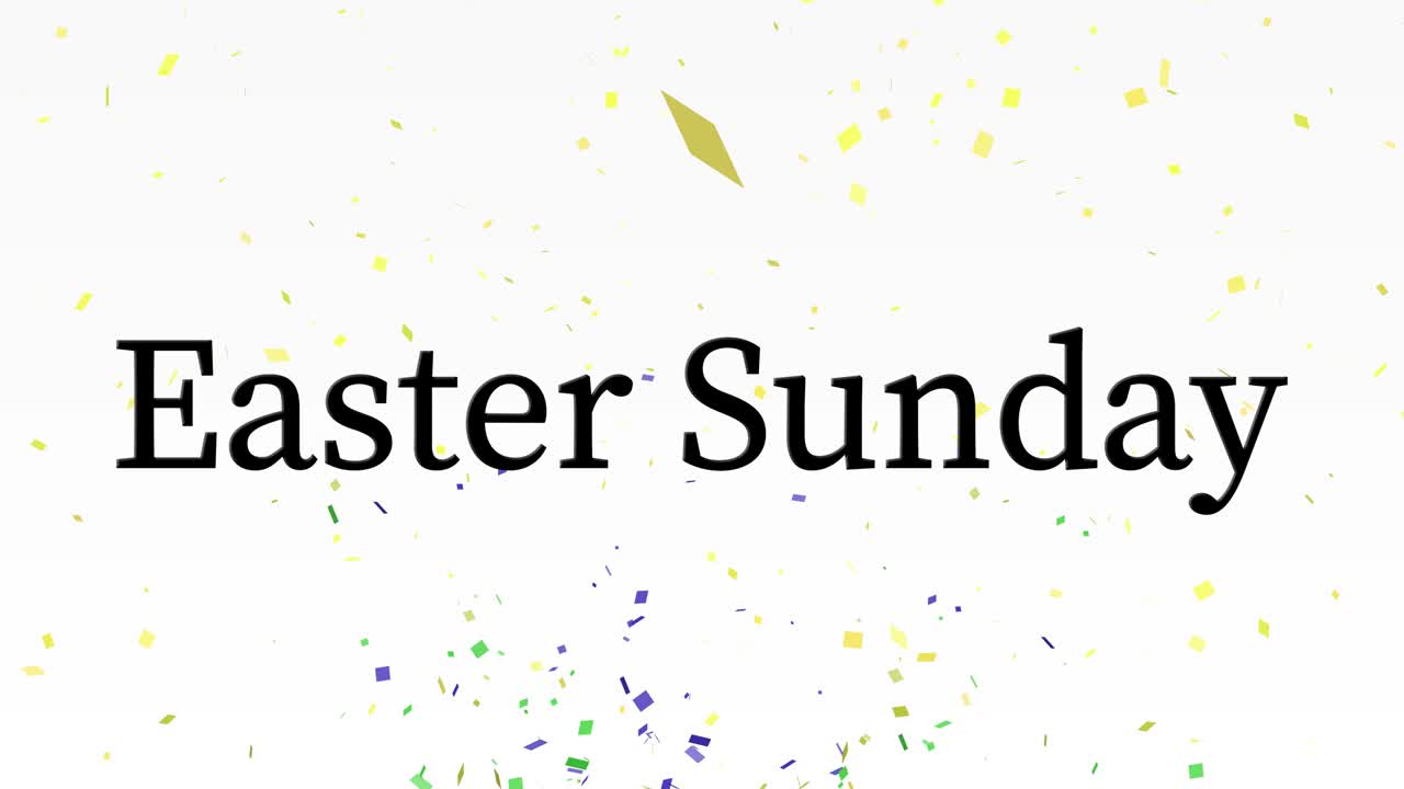 Domenica di Pasqua evento animazione testo motion graphics