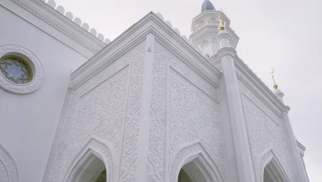 detailed view of a white mosque