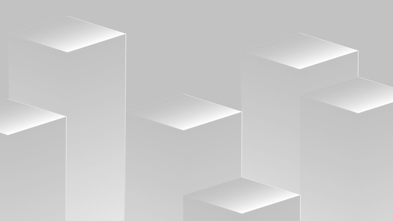 4k Light grey white looped gradient abstract geometric background. Business video