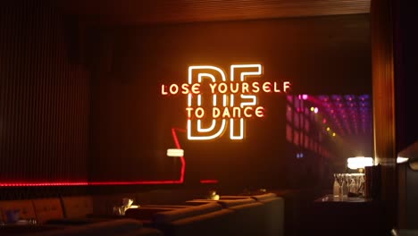 lose yourself to dance led sign