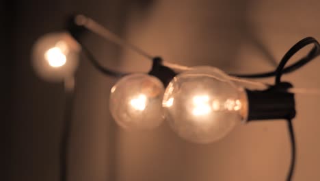 Hanging-Indoor-String-Light-Decoration-Close-Up-Hand-Held