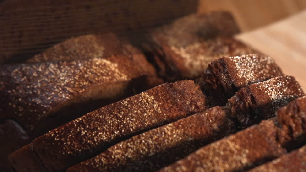 Sliced Rye Bread Loaf