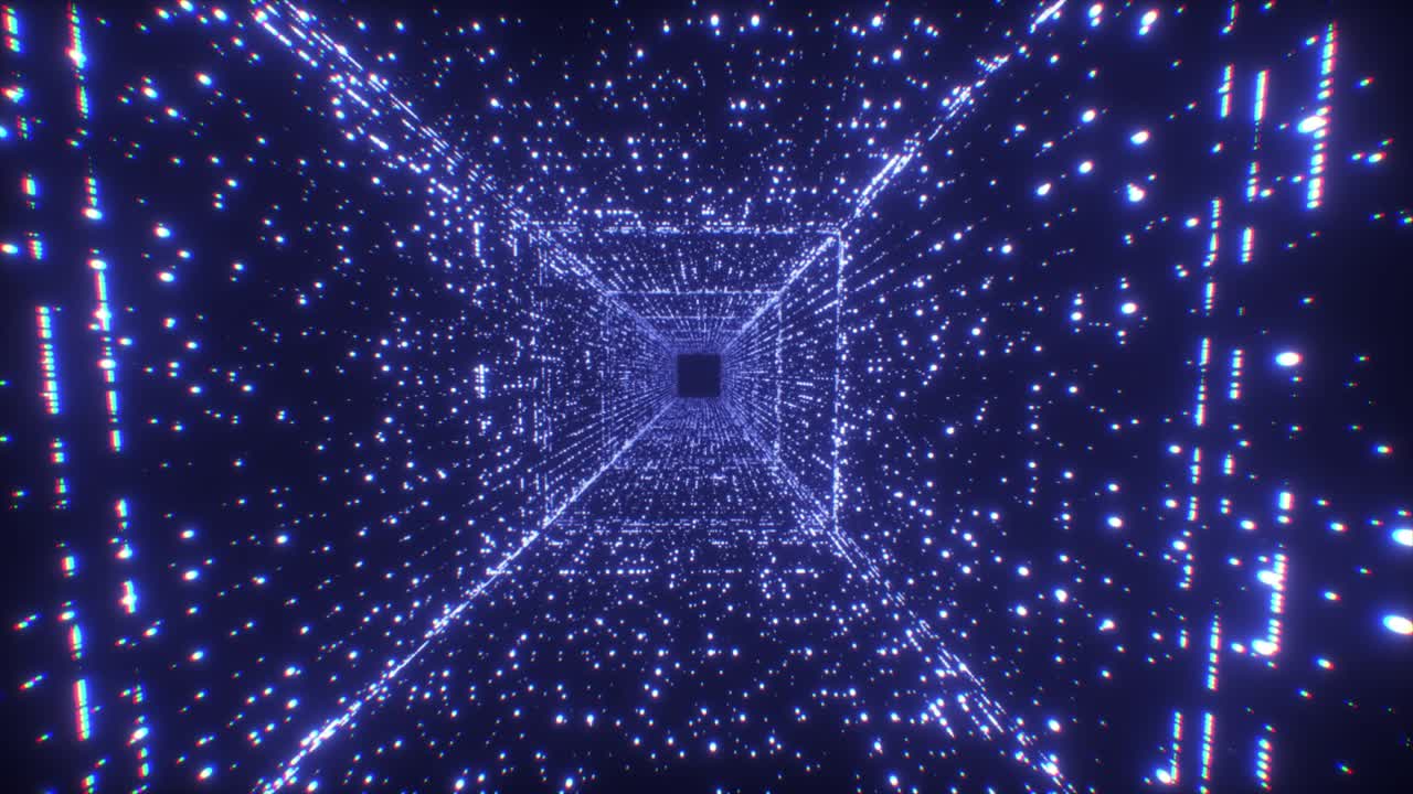 Abstract Glowing Tunnel