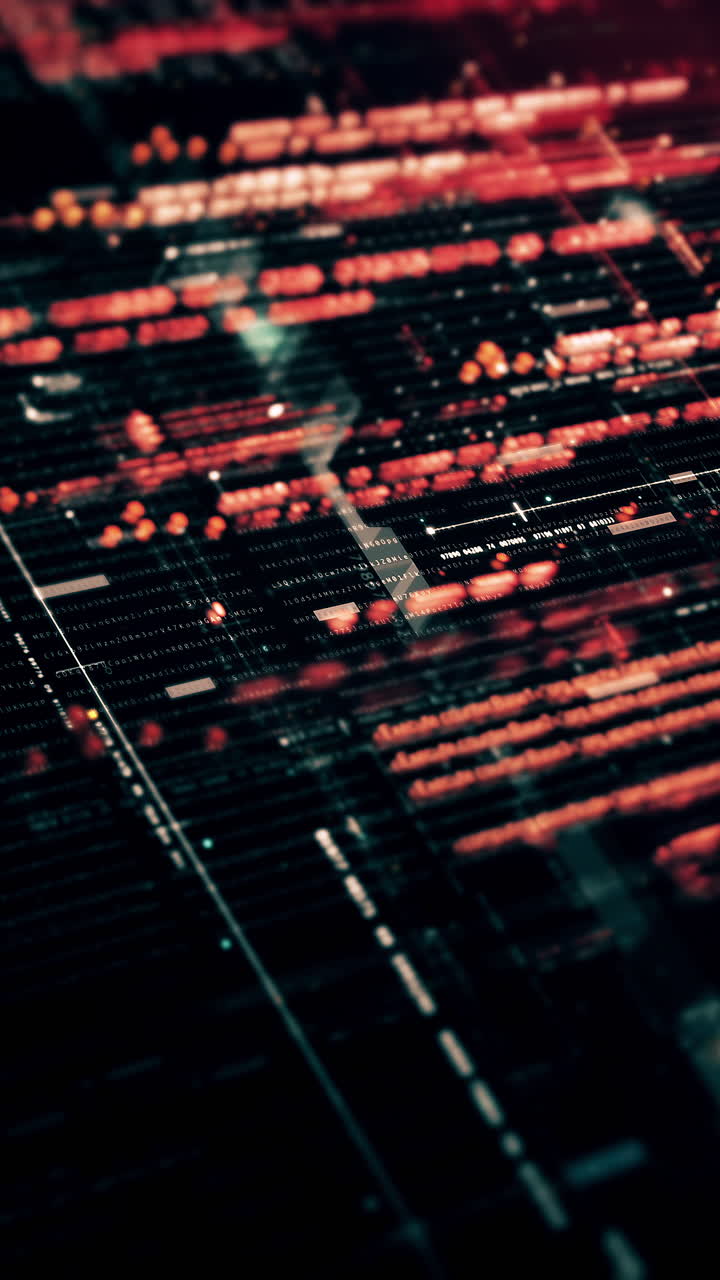 metaverso futurista telemetría de datos digitales de alta tecnología con números encriptados visualización de fondo dinámico para pantalla de formato vertical de escritorio de computadora