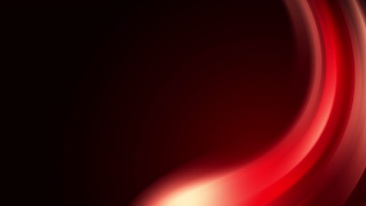 Red curved round glowing frame. Gradient glow on a dark background. Looped animation.