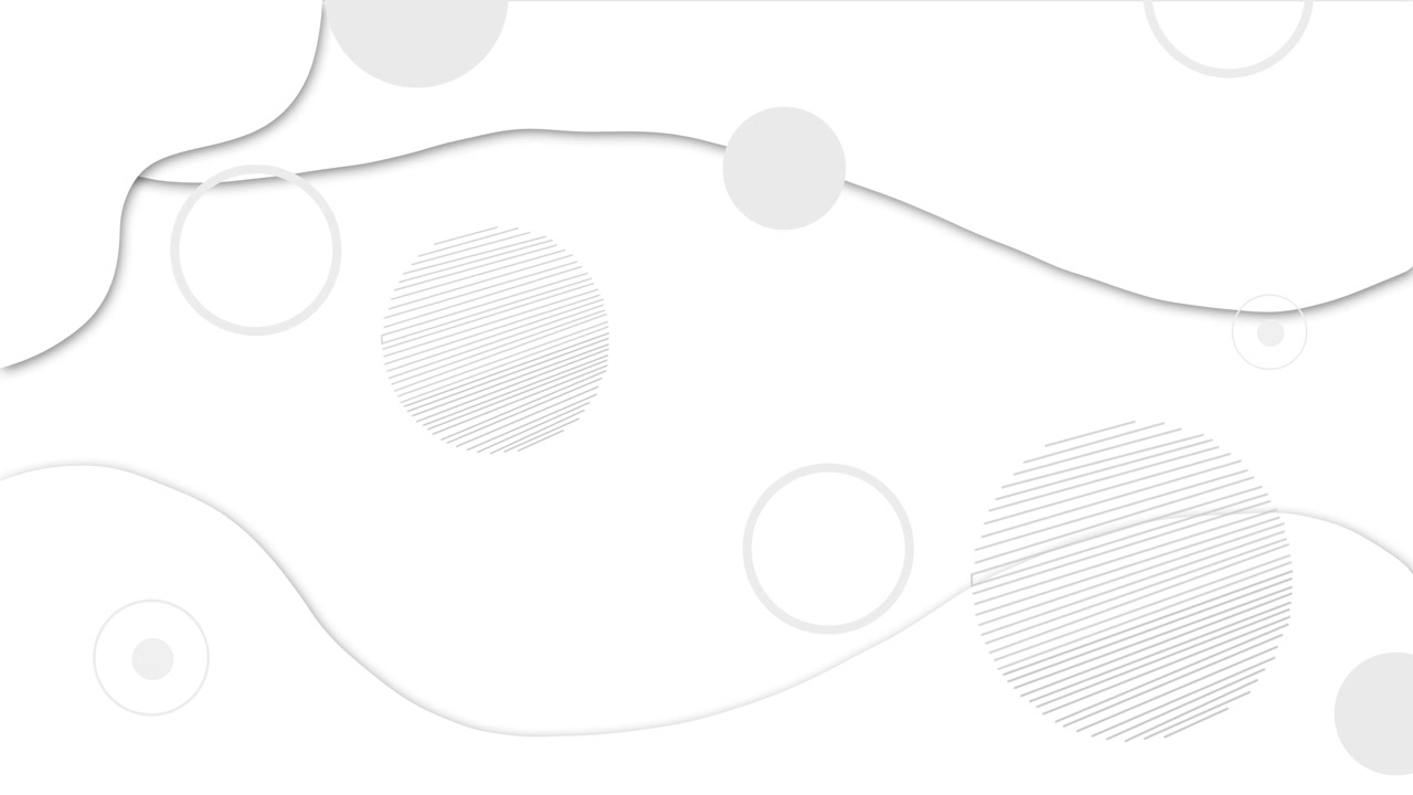 White abstract paper waves background soft gray circles curved shadows striped shapes minimal copy