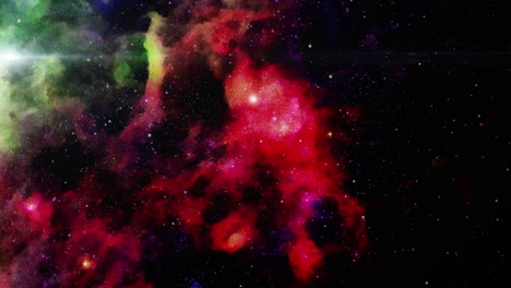 nubes nebulosas y luz estelar en el universo repleto de estrellas, el cosmos