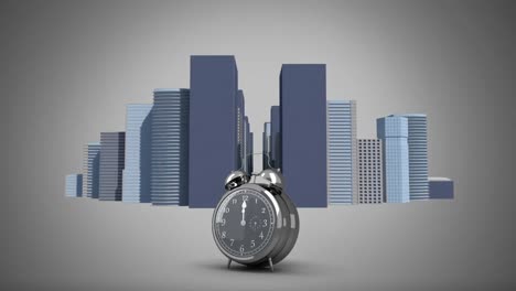 Buildings-and-alarm-clock