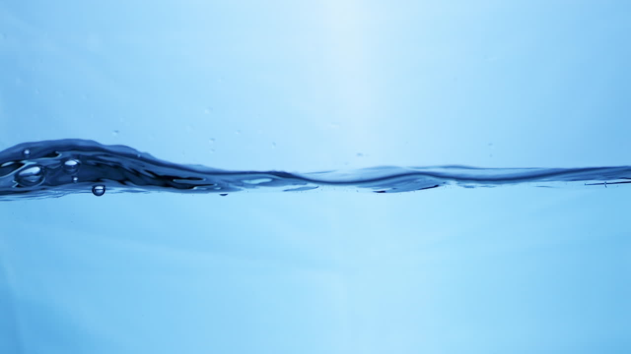 상쾌한 파란 파도