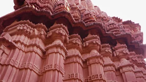 ancient hindu temple architecture from different angle at day