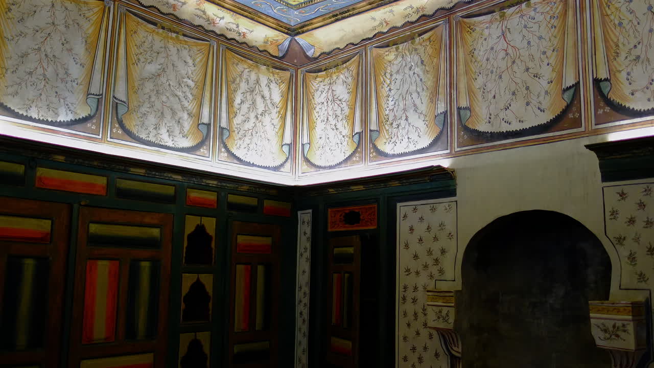 pared arquitectónica de la mansión