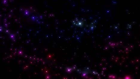 colorful glowing stars background loop