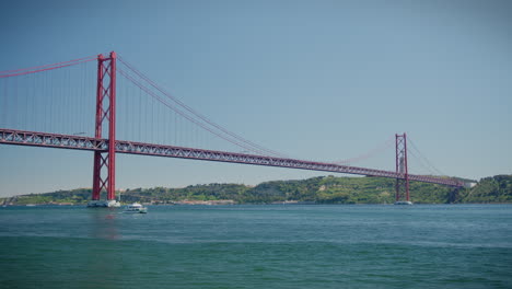 25 april bridge in belem lisbon south margin in the distance