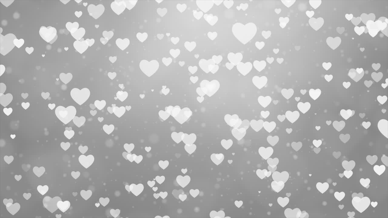Abstract Gray Hearts Background