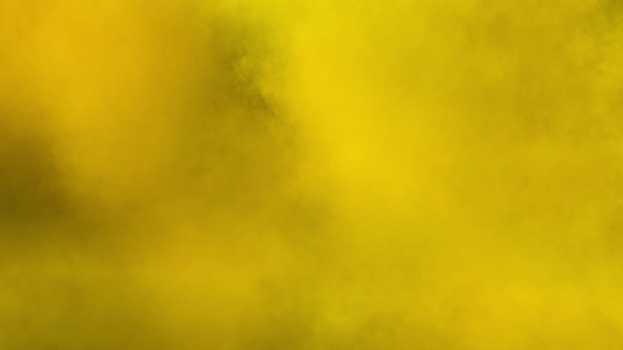 Spreading colored smoke, wiping frame from down to top.