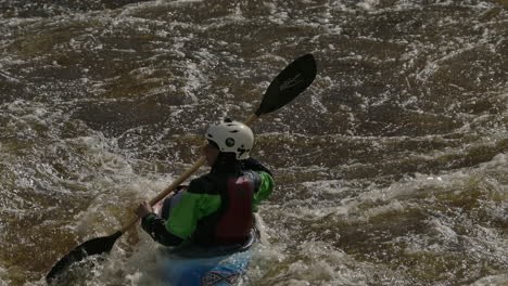 extreme sports athlete white water