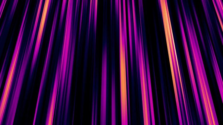 Purple and pink anime speedlines moving up on black background seamless loop